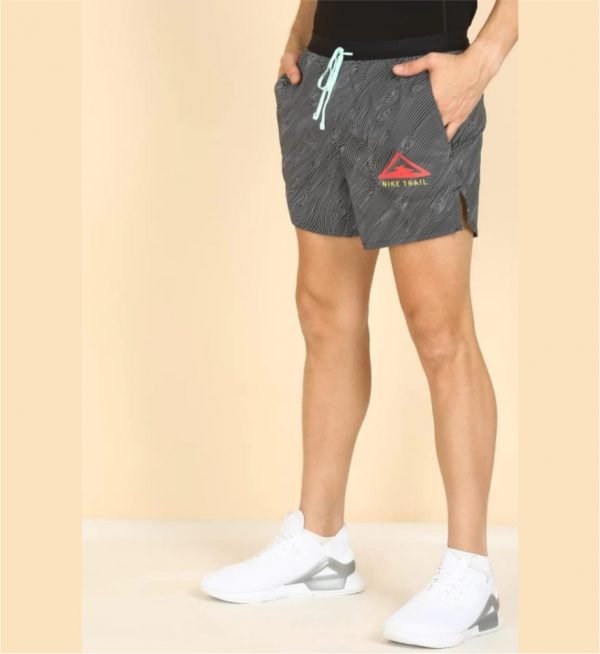 Nike  Printed men white. Grey sports shorts