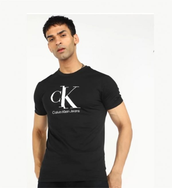 Calvin Klein jeans Printed men crew neck black t-shirt