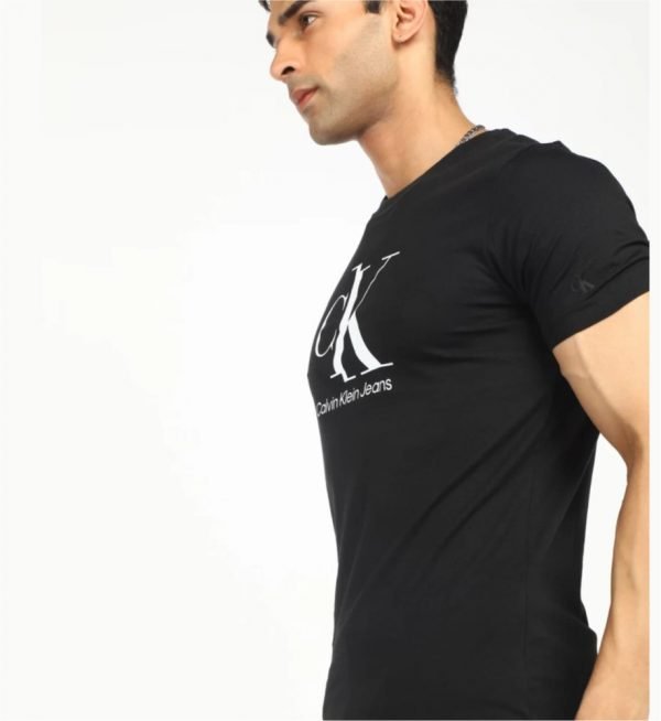 Calvin Klein jeans Printed men crew neck black t-shirt - Image 2