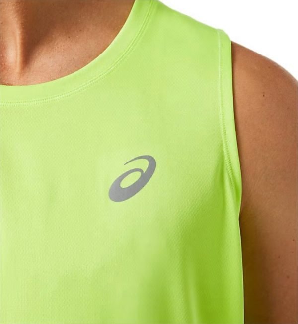 Asics  Sporty men round neck green T-shirt - Image 2